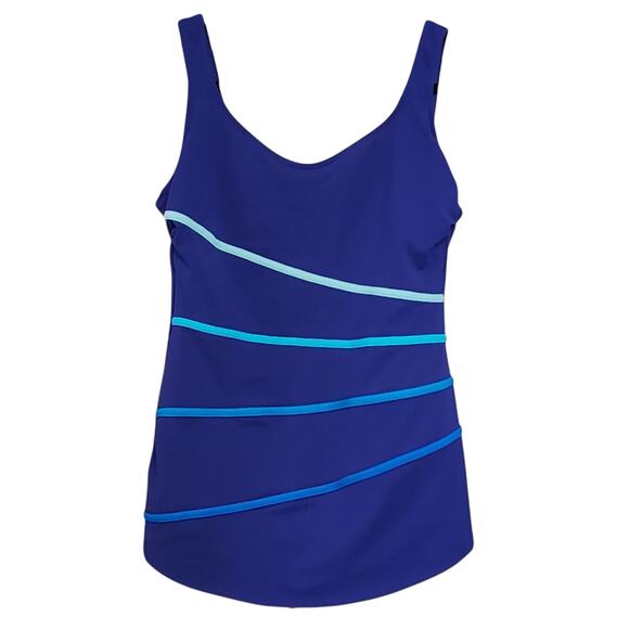 TYR One-piece Swimsuit Size 16, blue - Picture 1 of 8